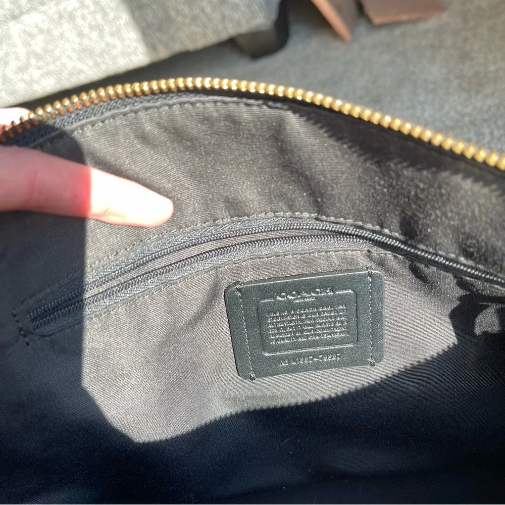 Coach Prairie Black Pebbled Leather Satchel or Crossbody AS IS - Picture 3 of 8